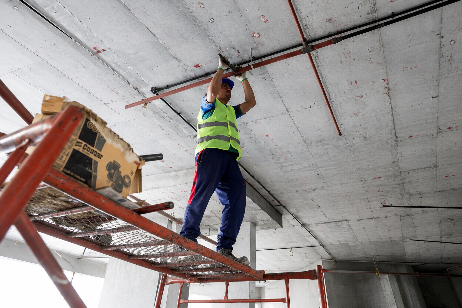 Three points of contact and correct ladder angle during the transition from ladder to roof